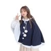 Cute Japanese Loose Hooded Cloak Coat -Kawaii Fashion Shop O1CN01gCyZad1Qz78INg9yR 3039702046