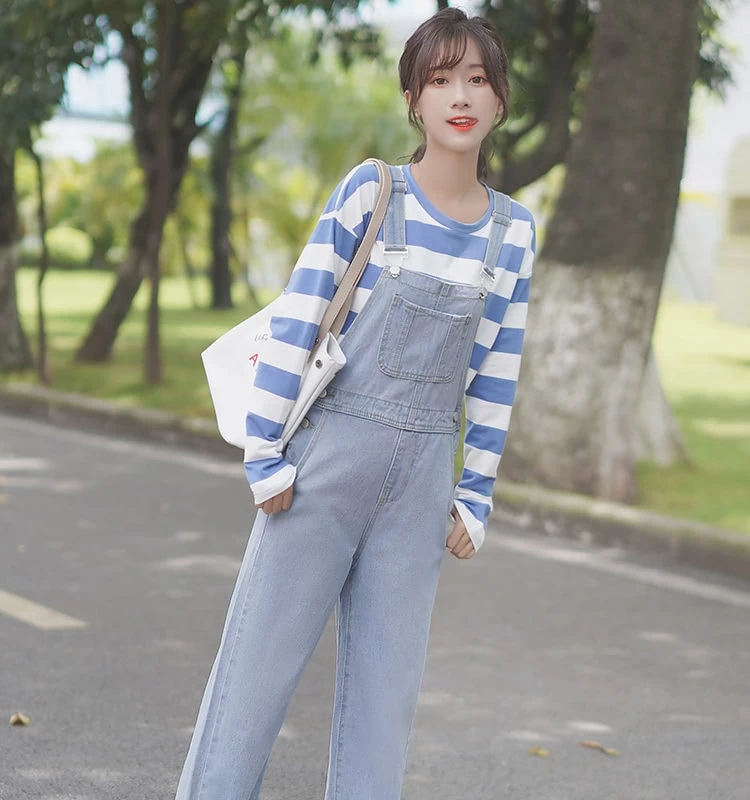 Fashion Loose Denim Overalls Trousers 4 Fashion Loose Denim Overalls Trousers - Image 2