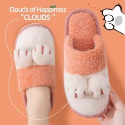 Kawaii Cat Claw Cotton Slippers
