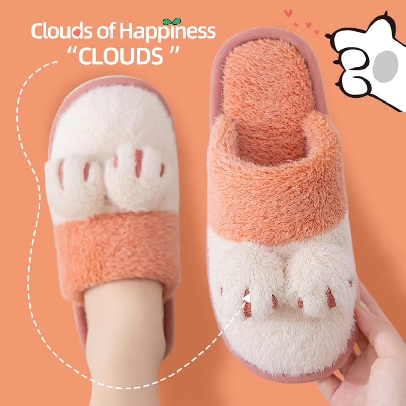 Kawaii Cat Claw Cotton Slippers 3 Kawaii Cat Claw Cotton Slippers