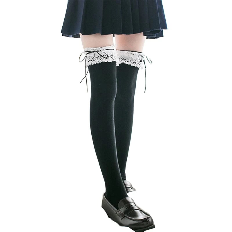 Japanese Cos Lace High Thigh Socks 7 Japanese Cos Lace High Thigh Socks - Image 5