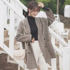 Fashion British Style Plaid Blazer -Kawaii Fashion Shop O1CN01nnlWGZ23pjp71X07z 3191337305