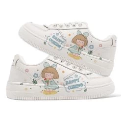 Cute Hand-Painted Cartoon Girls Low-Top Sneakers -Kawaii Fashion Shop O1CN01pTm3NN1TptzQkV9bE 750352432