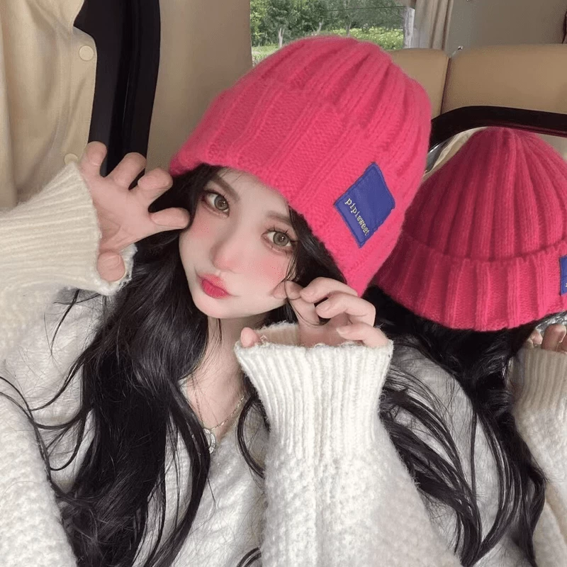 Japanese Style Soft Girl All-match Knitted Hat 7 Japanese Style Soft Girl All-match Knitted Hat - Image 5