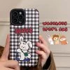 Vintage Plaid Rabbit IPhone Case -Kawaii Fashion Shop O1CN01uSYDcZ1YxIUo8BkFk 0 item pic