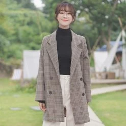 Fashion British Style Plaid Blazer -Kawaii Fashion Shop O1CN01uoVfw823pjp3KJYl8 3191337305