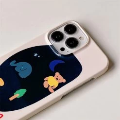 Cute Hand-Painted Bear Illustration IPhone Case -Kawaii Fashion Shop O1CN01v4jAOt1CnkgeRcETl 2636640126