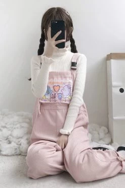 Kawaii Japanese Soft Girl Corduroy Overalls 13 Kawaii Japanese Soft Girl Corduroy Overalls -Kawaii Fashion Shop O1CN01xopV8O2EL1DQIfCO4 0 item pic