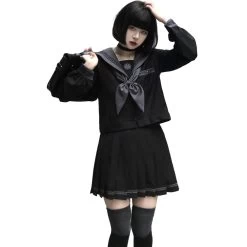 Kawaii Fashion Shop 21 Original Japanese Black JK Sailor Uniform Suit