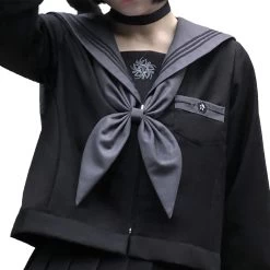 Original Japanese Black JK Sailor Uniform Suit -Kawaii Fashion Shop Original Japanese Black JK Sailor Uniform Suit 7