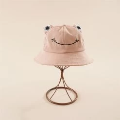 Kawaii Froggy Bucket Hat -Kawaii Fashion Shop Parent Kid Cartoon Frog Bucket Hat Panama Fishing Cap Cute Froggy Hat Femme Bob Chapeau Outdoor 2