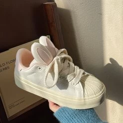 Pink Bunny Rabbit Ear Sneakers Shoes 19 Pink Bunny Rabbit Ear Sneakers Shoes -Kawaii Fashion Shop Pink Bunny Rabbit Ear Sneakers Shoes 10