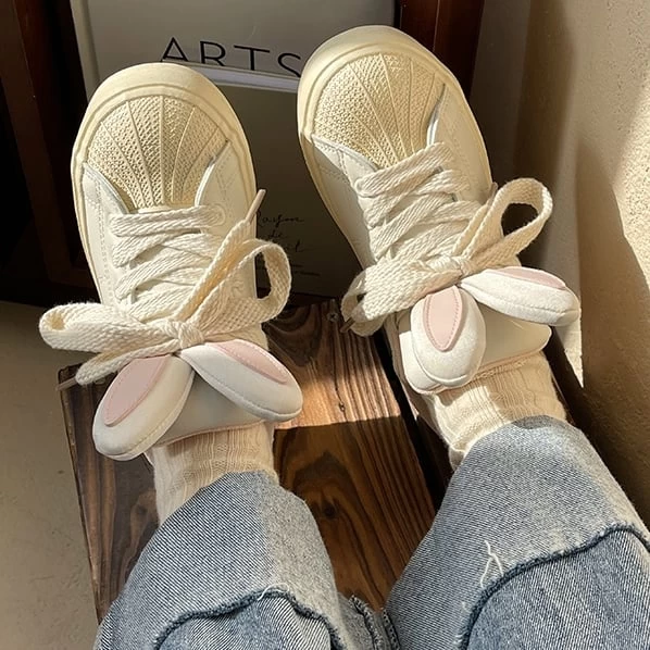 Pink Bunny Rabbit Ear Sneakers Shoes 3 Pink Bunny Rabbit Ear Sneakers Shoes