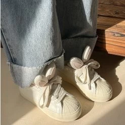 Pink Bunny Rabbit Ear Sneakers Shoes 16 Pink Bunny Rabbit Ear Sneakers Shoes -Kawaii Fashion Shop Pink Bunny Rabbit Ear Sneakers Shoes 6