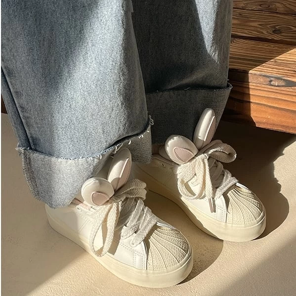 Pink Bunny Rabbit Ear Sneakers Shoes 8 Pink Bunny Rabbit Ear Sneakers Shoes - Image 6