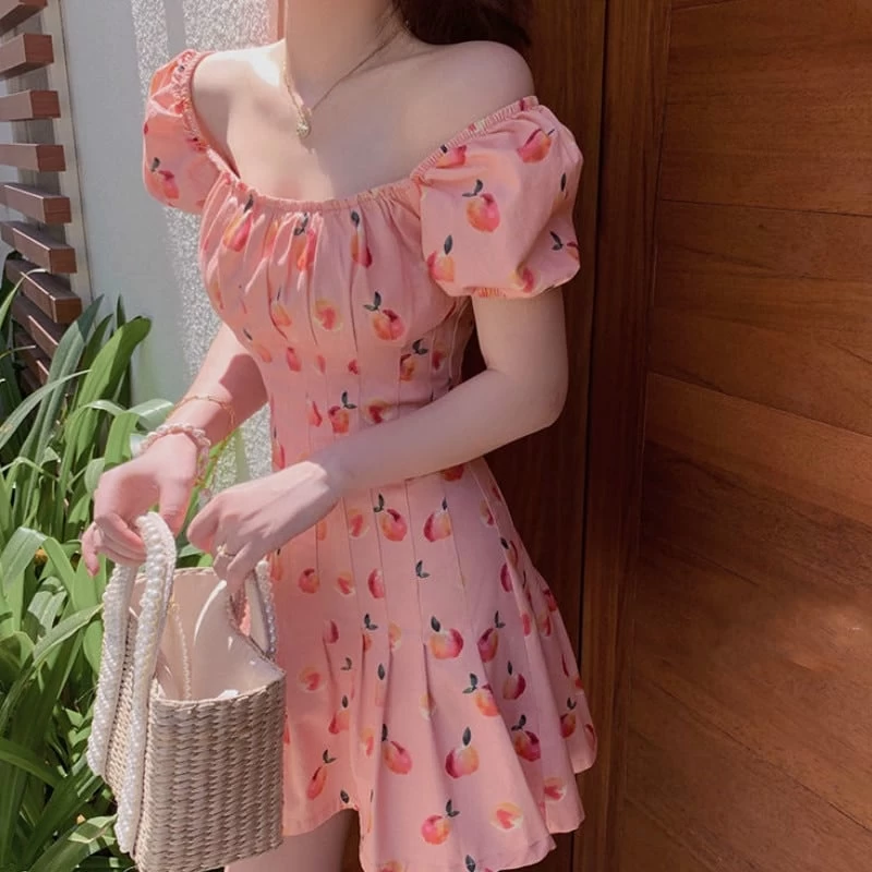 Kawaii Pink Floral Dress 3 Kawaii Pink Floral Dress