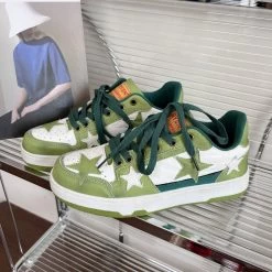 Pink Star Platform Sneakers -Kawaii Fashion Shop Pink Star Platform Sneakers 5