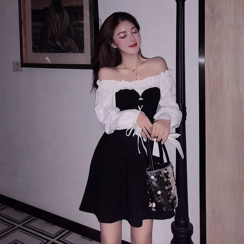 Summer A-Line Puff Sleeve Dress 4 Summer A-Line Puff Sleeve Dress - Image 2