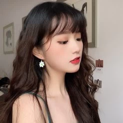 Mismatched Daisy Inspired Earrings 9 Mismatched Daisy Inspired Earrings -Kawaii Fashion Shop Punk Phoenix Jewelry Earrings Sales Hit Color Flowers Wild Simple Temperament Small Fresh Earrings Fashion New 2