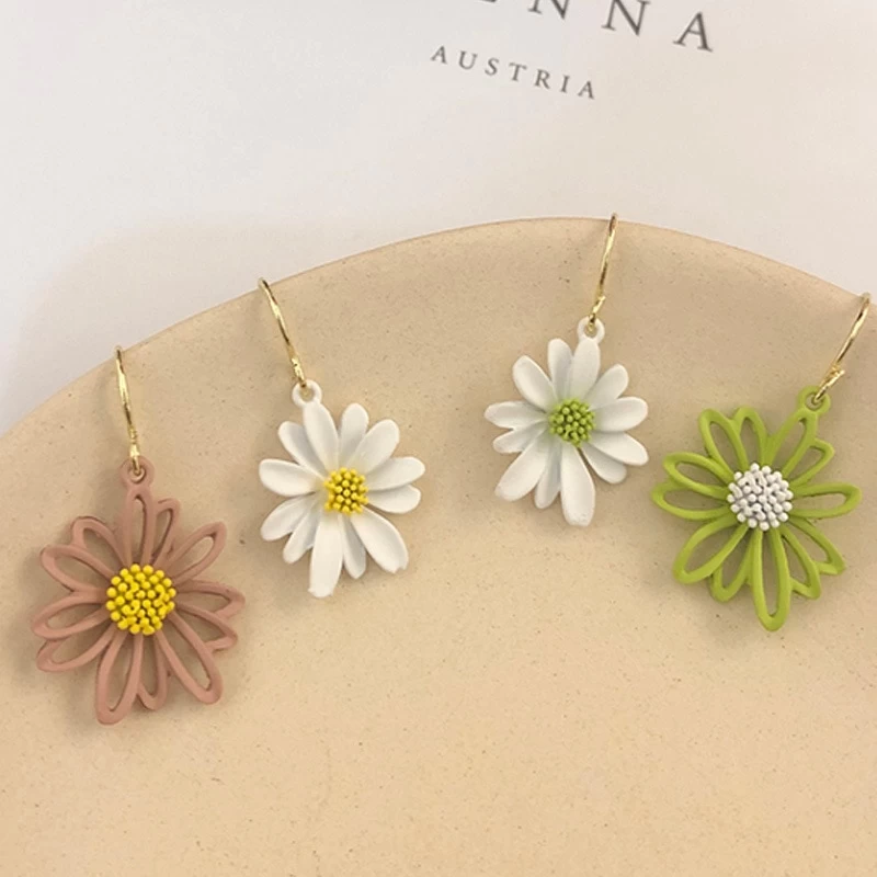 Mismatched Daisy Inspired Earrings 3 Mismatched Daisy Inspired Earrings