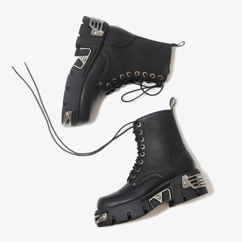 Chunky Gothic Ankle Boots 6 Chunky Gothic Ankle Boots - Image 4