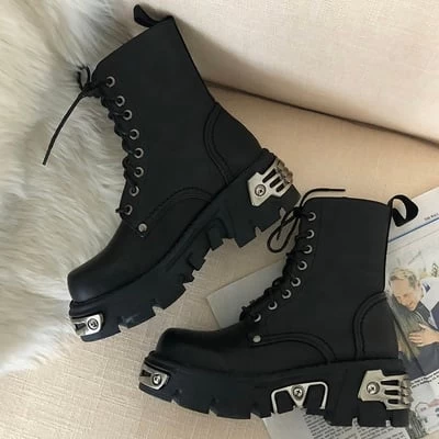 Chunky Gothic Ankle Boots 3 Chunky Gothic Ankle Boots