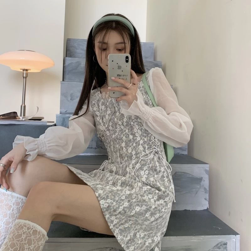 Kawaii Sweet Floral Lace Fairy Dress 8 Kawaii Sweet Floral Lace Fairy Dress - Image 6