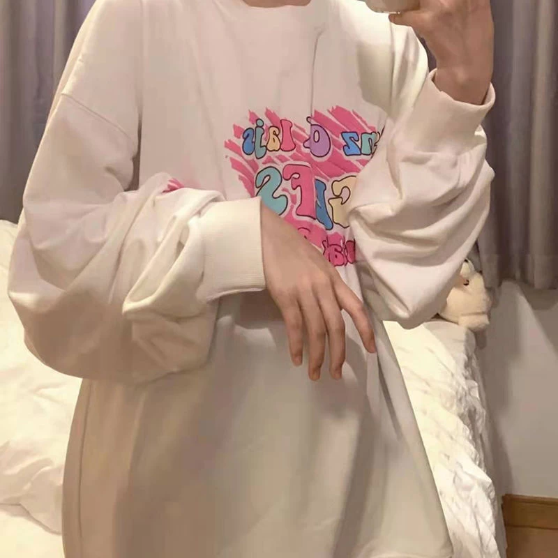 Harajuku Y2k Letter Heart Hoodie 6 Harajuku Y2k Letter Heart Hoodie - Image 4