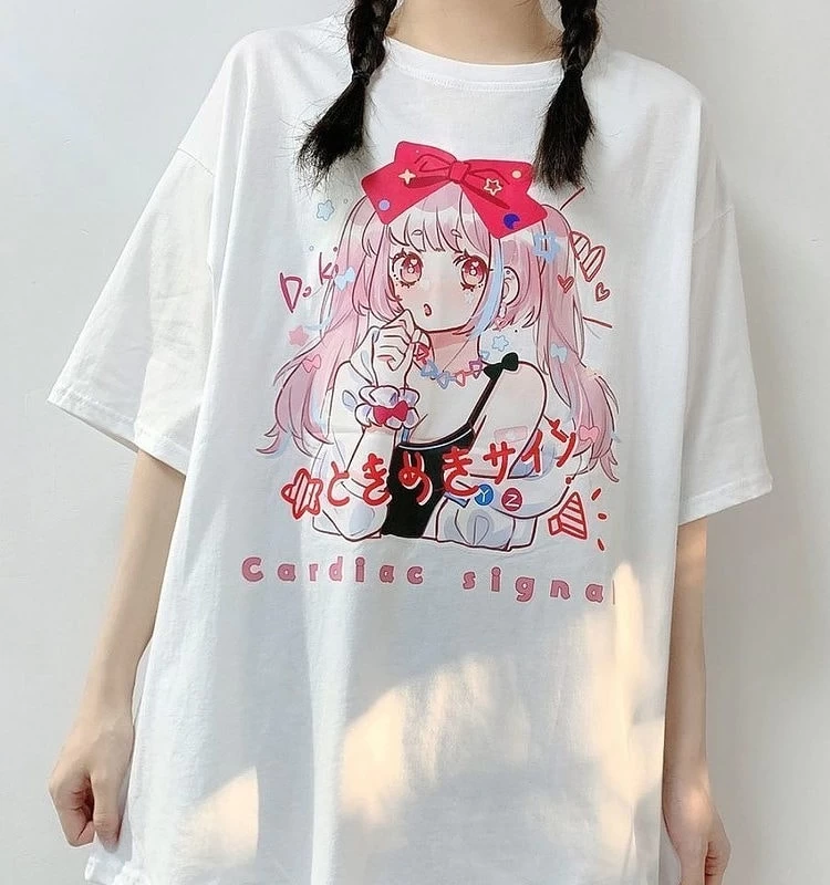 Kawaii Japanese Harajuku Anime Graphic T-Shirts 8 Kawaii Japanese Harajuku Anime Graphic T-Shirts - Image 6