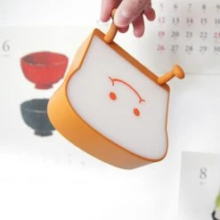 Sliced Bread Night Lights -Kawaii Fashion Shop Rechargeable Silicone Touch Lamp Dimmable Night Light Toast Bread Nightstand Table Lamp Ambient Bedroom Decoration for 4