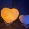 Glowing Heart Light -Kawaii Fashion Shop Romantic Love 3D Lamp Heart shaped LED Night Light Bedroom Decorative Nightlight Table Lamp Valentine Day