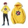 The Infinity Reki SK8 Yellow Hoodie -Kawaii Fashion Shop SK8 The Infinity Reki Yellow Hoodie Women Men Skateboard Cool Boy Same Style Carton Logo Unisex