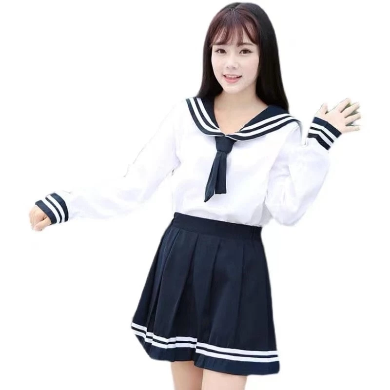 Kawaii High School White Sailor Suit 3 Kawaii High School White Sailor Suit