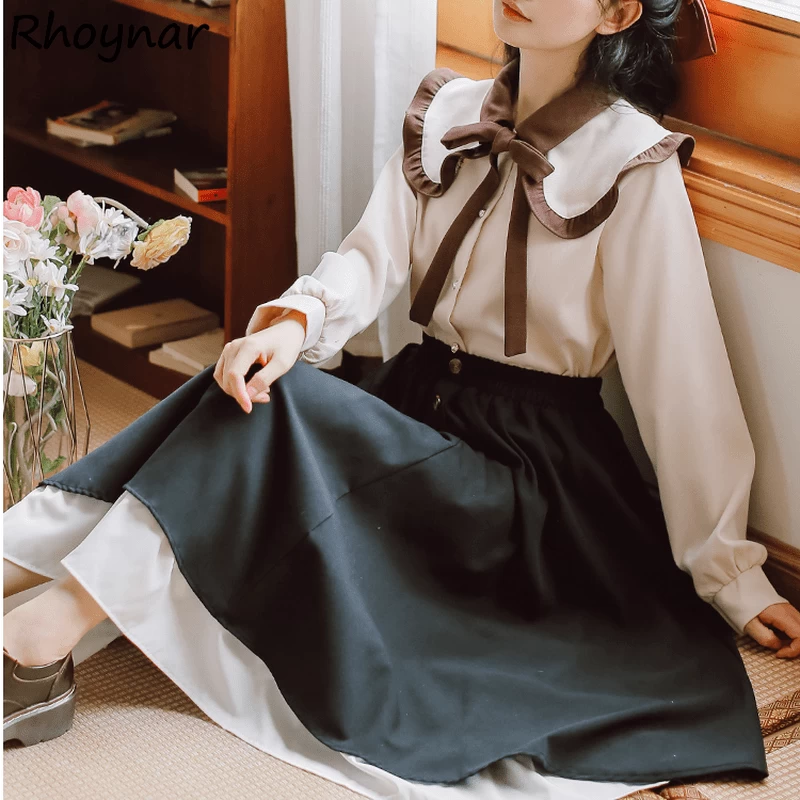 Vintage Shirt Long Skirt Two Piece Set 4 Vintage Shirt Long Skirt Two Piece Set - Image 2