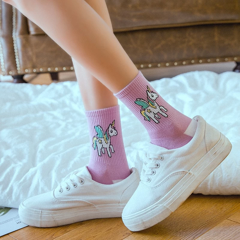 Kawaii Unicorn Socks 6 Kawaii Unicorn Socks - Image 4