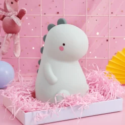 Dinosaur Night Light With Touch Sensor -Kawaii Fashion Shop Silicone Cartoon Led Night Light USB Recharge Dinosaur Night Lamp Battery Power for Baby Gift Child 1