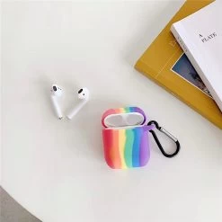 Kawaii Rainbow AirPods & AirPods Pro Case -Kawaii Fashion Shop Silicone Soft Protect Cover For AirPods Case Fashion Cute Rainbow Earphone Case For AirPods 2 3 2