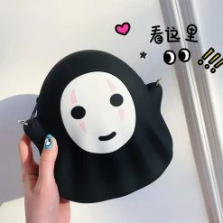 Spirited Away No Face Shoulder Bag -Kawaii Fashion Shop Sinocom Handa Japan Anime Faceless Spirited Away Bag No Face Man Bag Phone Bag Case for 1