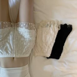 Kawaii JK Lace Shorts 10 Kawaii JK Lace Shorts -Kawaii Fashion Shop Sport Leggings Women Safety Pants Summer New Net Red Lace Edge White Leggings Women Wear Thin 2