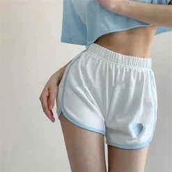 Sports Style Love Heart Embroidery Pure Color Shorts -Kawaii Fashion Shop Sports Style Love Heart Embroidery Pure Color Shorts 6