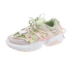 Sakura Casual Sneakers -Kawaii Fashion Shop Spring 2022 New Women s Shoes Fashion Joker Sports Casual Shoes Increase Platform Daddy Women s 4