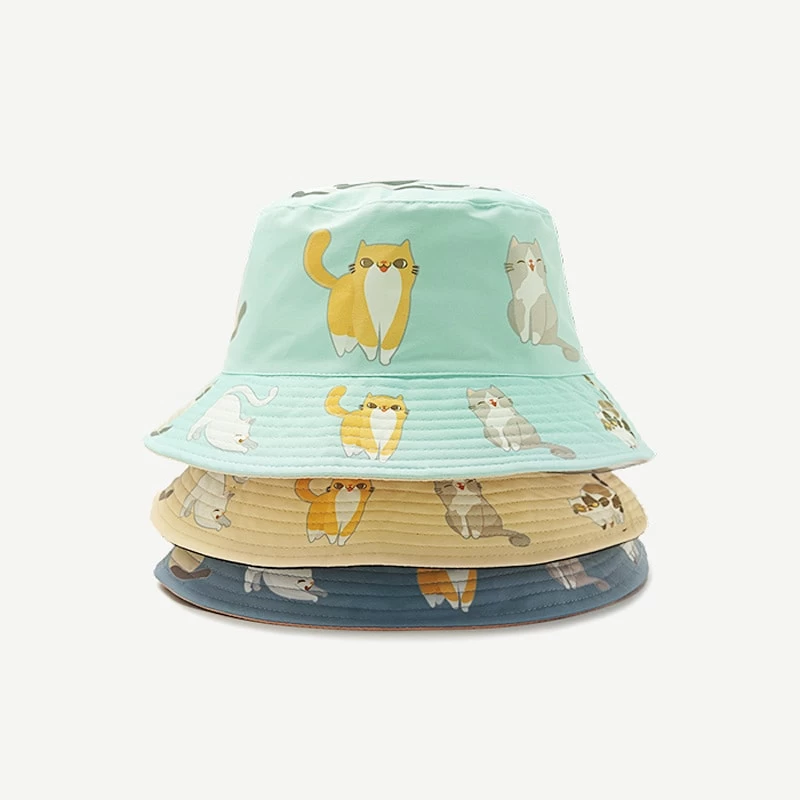 Cute Cats Theme Bucket Hat 4 Cute Cats Theme Bucket Hat - Image 2