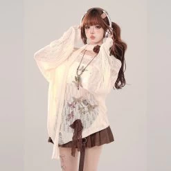 Summer American Style Hot Girl Style Pleated Short Leather Skirt -Kawaii Fashion Shop Summer American Style Hot Girl Style Pleated Short Leather Skirt 5