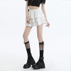 Summer French Ballet Style High Waist Tutu Skirt -Kawaii Fashion Shop Summer French Ballet Style High Waist Tutu Skirt 8