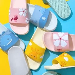 Kawaii Animal Summer Slippers 13 Kawaii Animal Summer Slippers -Kawaii Fashion Shop Summer Slides Cartoon Women Men Slippers Cute Animal Dog Sheep Home Slip on Beach Sandals Bothroom 5
