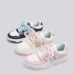 Summer Soft Girl Style Pink All-match Sneakers -Kawaii Fashion Shop Summer Soft Girl Style Pink All match Sneakers 7