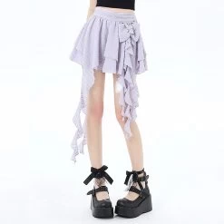 Summer Sweet Ballet Style Irregular Skirt 12 Summer Sweet Ballet Style Irregular Skirt -Kawaii Fashion Shop Summer Sweet Ballet Style Irregular Skirt 5