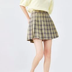 Kawaii Fashion Shop 19 Summer Sweet College Style JK Plaid Pleated Skirt