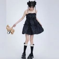 Summer Sweet Girl Style Suspender Dress -Kawaii Fashion Shop Summer Sweet Girl Style Suspender Dress 2