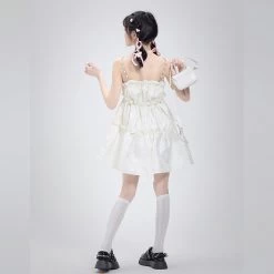 Summer Sweet Girl Style Suspender Dress -Kawaii Fashion Shop Summer Sweet Girl Style Suspender Dress 7